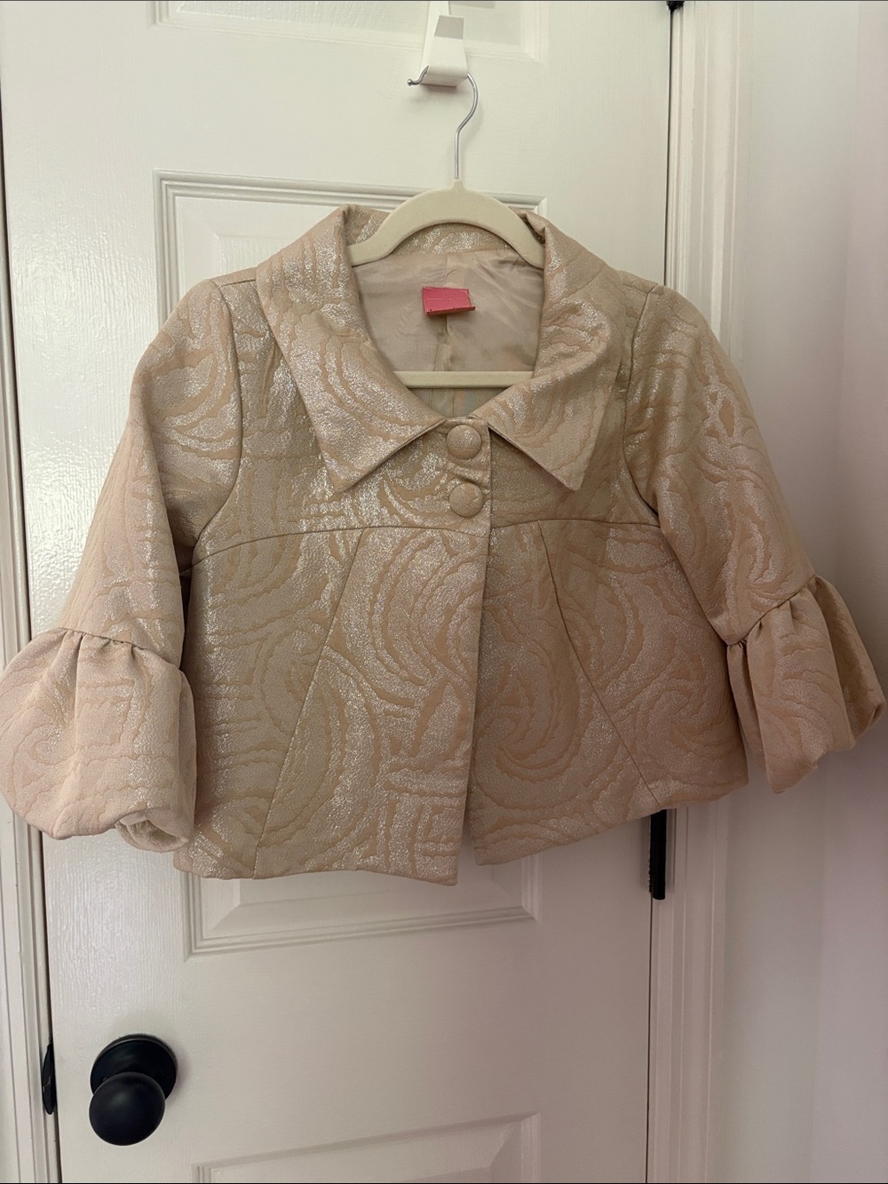 Cropped Shimmer evening jacket